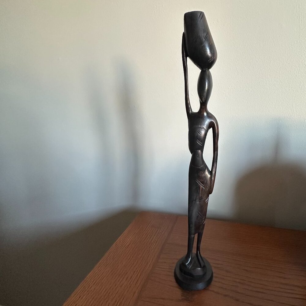 Hand-Carved Senegalese Wood Sculpture - From Senegal - Home Decor